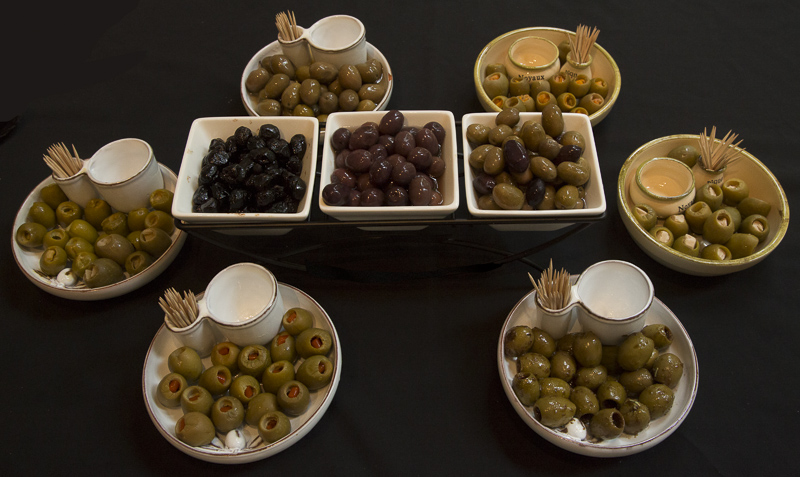 olives on display